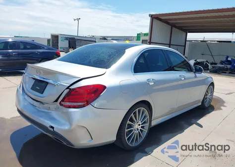 2016 Mercedes-Benz C 300 Sport from USA, damaged, VIN WDDWF4JBXGR183757